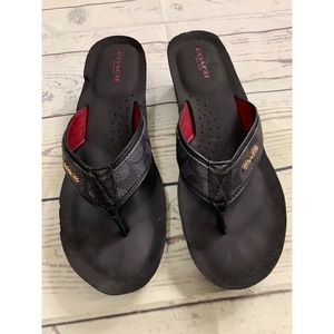 Coach NY wedge sandals